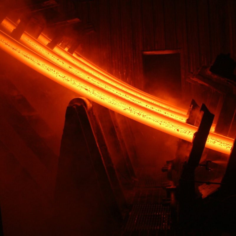 inside the oven rolling mill furnace heat treatment